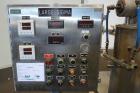 Used Littleford Day Sanitary Mogul Double Arm Mixer, Model 100.  100 Gallon working capacity (150 total), 304 stainless steel on product contact areas. Jacketed bowl 40