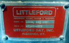 Used Littleford Day Sanitary Mogul Double Arm Mixer, Model 100.  100 Gallon working capacity (150 total), 304 stainless steel on product contact areas. Jacketed bowl 40