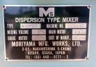 Used Moriyama Double Arm Dispersion Blade Mixer
