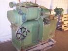 Used Netzsch Double Arm Mixer. Material of construction is stainless steel on product contact parts. Capacity 9.26 gallons (36 liters). Non-jacketed bowl and rated for vacuum (-1). Z-blades. 6.6 hp/4...
