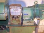 Used Netzsch Double Arm Mixer. Material of construction is stainless steel on product contact parts. Capacity 9.26 gallons (36 liters). Non-jacketed bowl and rated for vacuum (-1). Z-blades. 6.6 hp/4...