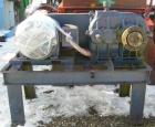 USED: Double arm mixer, low boy design, approximate 200 gallon working capacity, carbon steel. Jacketed bowl 53