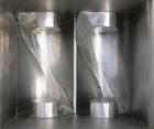 USED: Paul O Abbe lab size double arm mixer, .7 gallon working capacity, 1 total, 304 stainless steel. Internal #4 polish and rated FV and 14.7 psi at 360 deg F. Carbon steel jacketed bowl 8-1/2