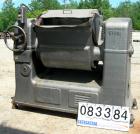 USED: Peerless double arm mixer, approximate 75 gallon working capacity, 304 stainless steel. Carbon steel jacketed bowl, 33-1/2