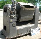 USED: Peerless double arm mixer, approximate 75 gallon working capacity, 304 stainless steel. Carbon steel jacketed bowl, 33-1/2
