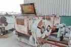 USED: Readco type P.M. 100 gallon double arm mixer. Carbon steel,jacketed, tangential sigma blades geared one end. Bowl measures 31