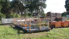 Used Shaw Rubber Kneader, type K2A Mark 3 Intermix double arm mixer. Sturdigear drive. Includes stamps, control panels, operation platform. Working capacity 7.1 gallons (27 liters), total capacity 13...