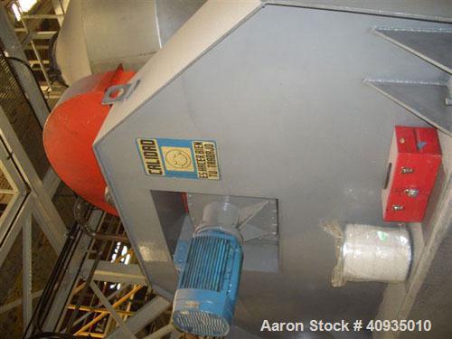Used 2000 Kilo Double Cone Blender, Stainless Steel. Approximately 150 cubic feet.