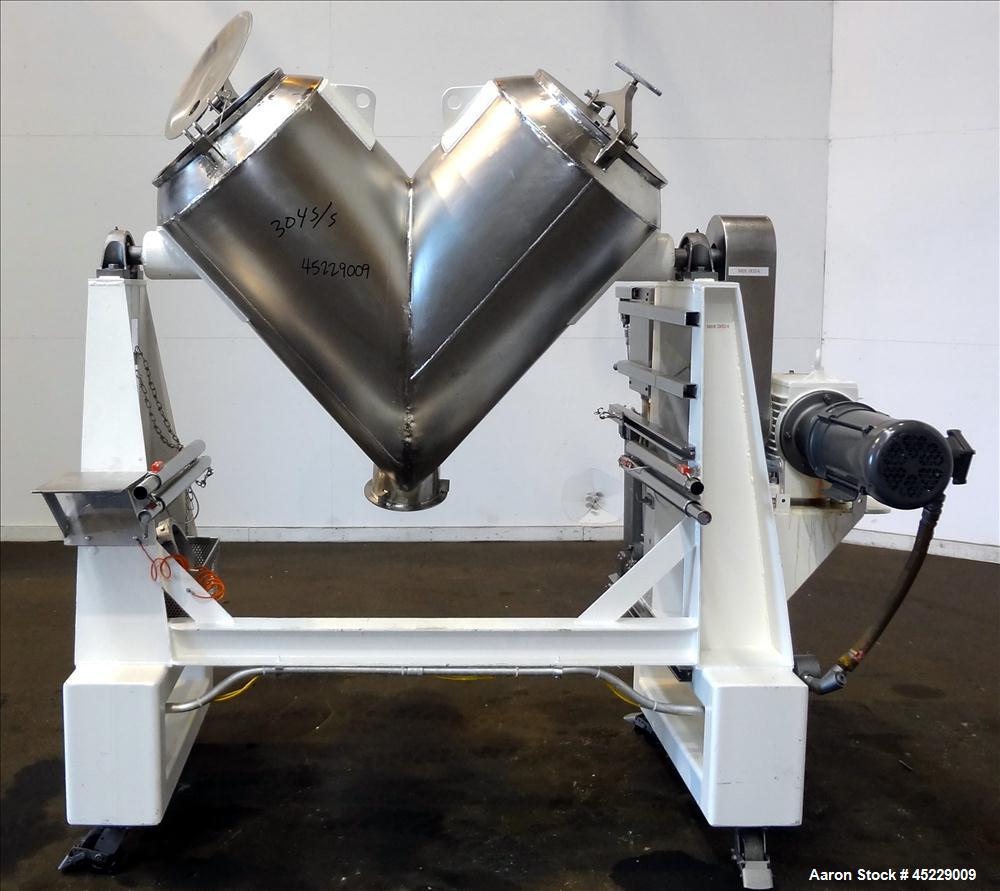 Used Stainless Steel ESMV 10 Cubic Foot V-Blender