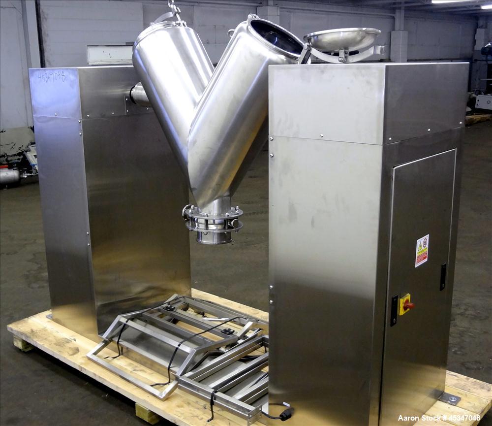 Used Yong Sheuan V-Blender, 2 cuft. SS