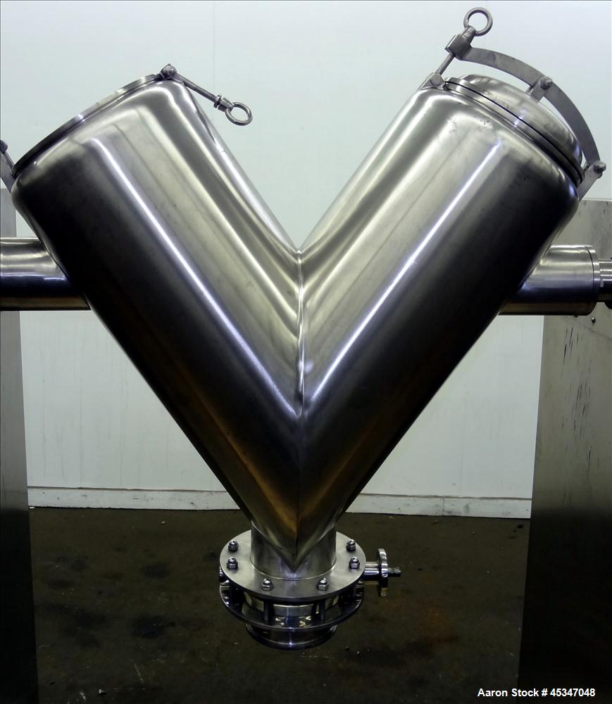 Used Yong Sheuan V-Blender, 2 cuft. SS