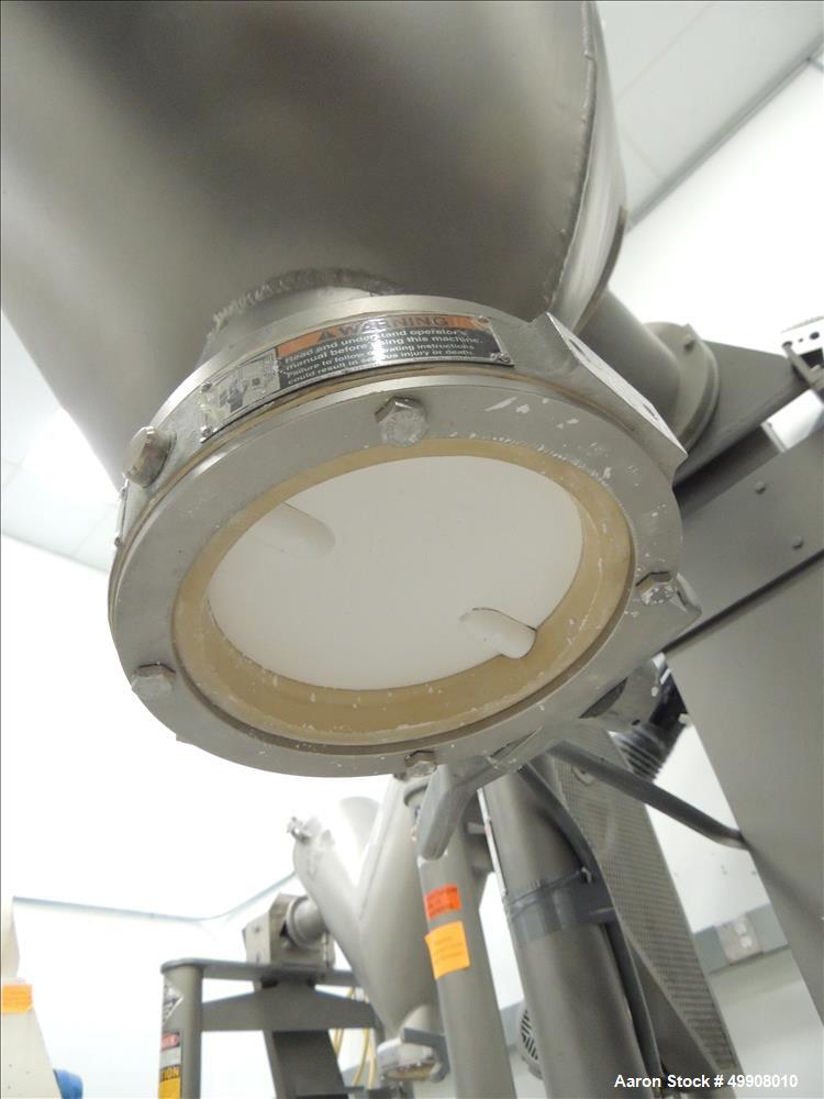 Used Patterson-Kelley Twin Shell Dry Blender, 5 Cubic Foot Capacity, Stainless