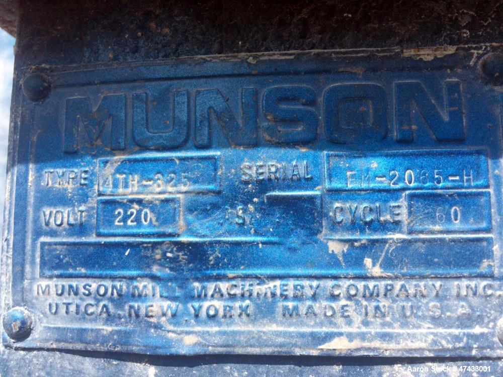 Used- Munson Model 4TH-325 Double Cone Rotary Mixer