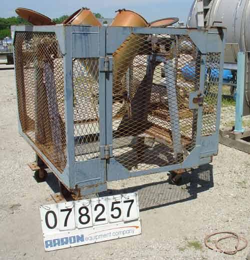 Used Stainless Steel Twin Shell V-Blender, 5 Cubic Foot Capacity