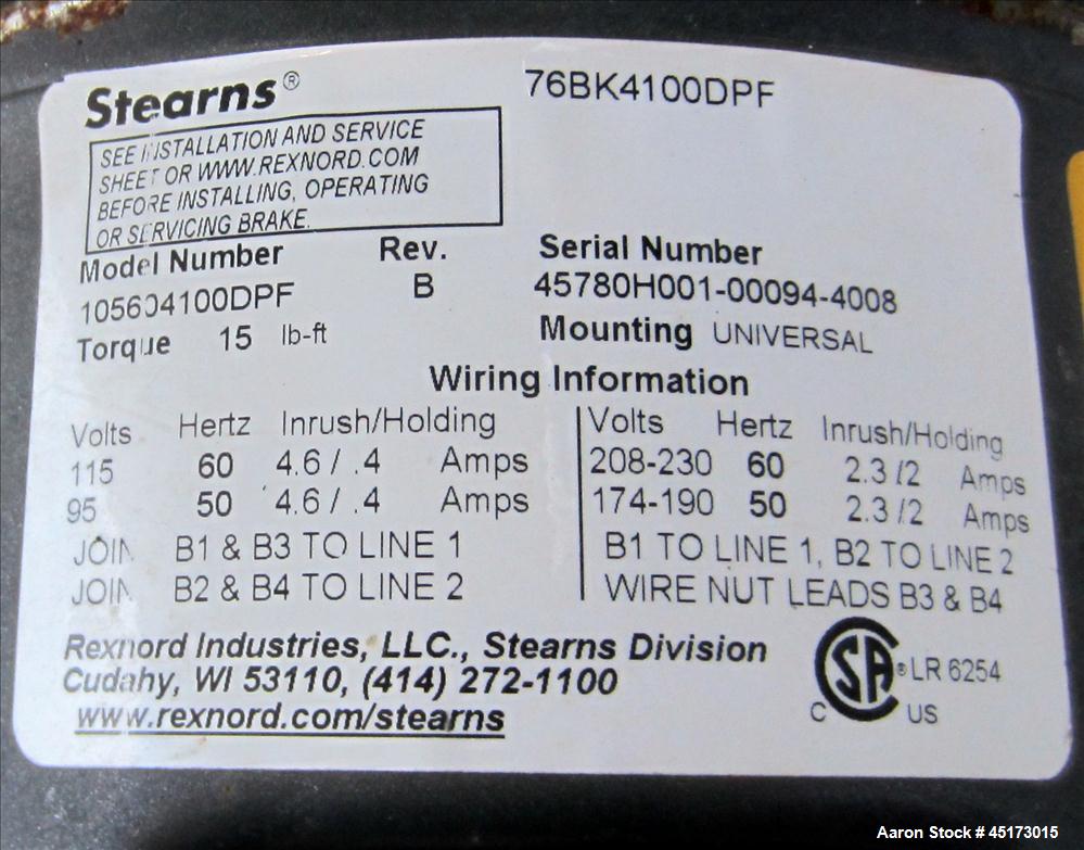 Used Stainless Steel Lauhoff Corp Batch Cooker, Model C 72