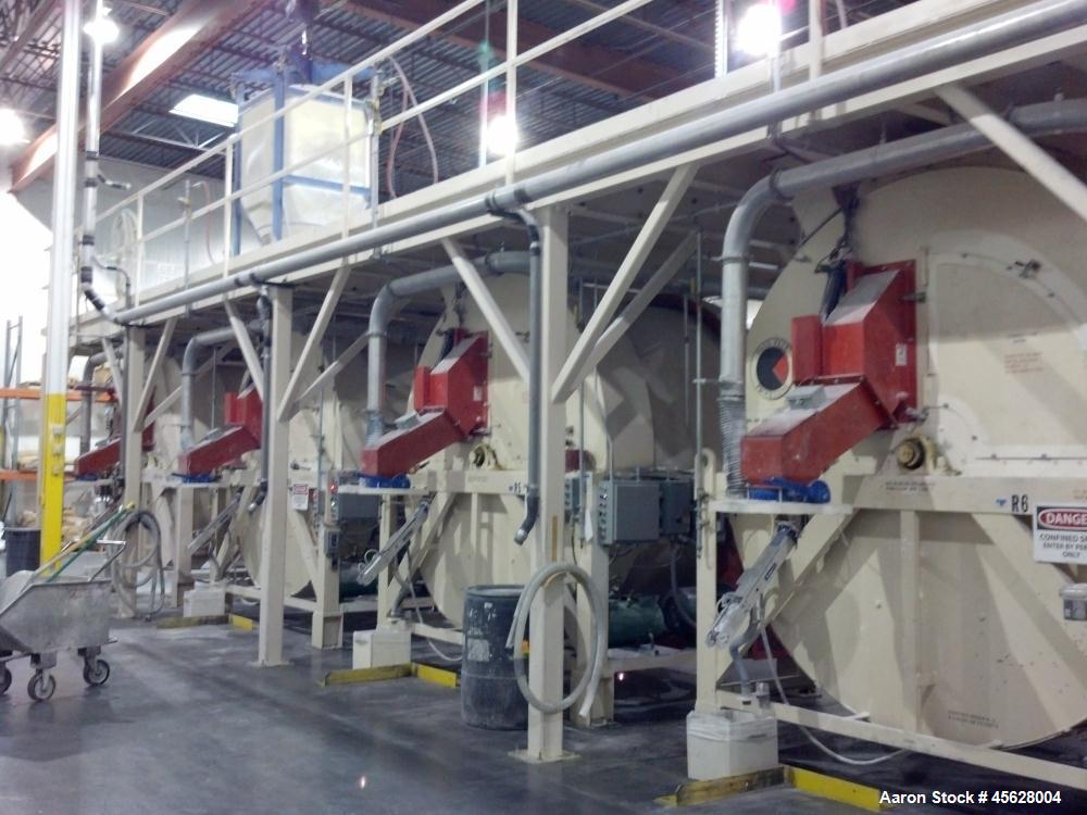 Used Continental “Rollo-Mixer” MK VI, Model 86-167/60.  167 Cubic foot capacity.  Approximately 10’ wide x 8’ deep x 10’ tall.  Carbon steel construction. Bulk density of product 60 lbs/cubic foot. M...