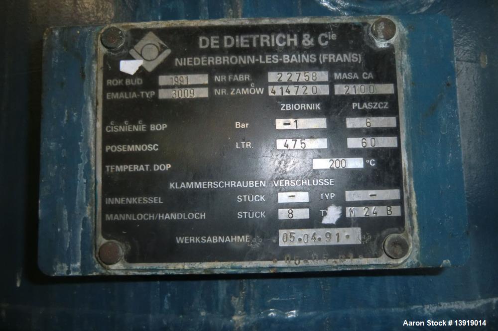 Used DeDietrich & Cie Glass Lined Double Cone Dryer