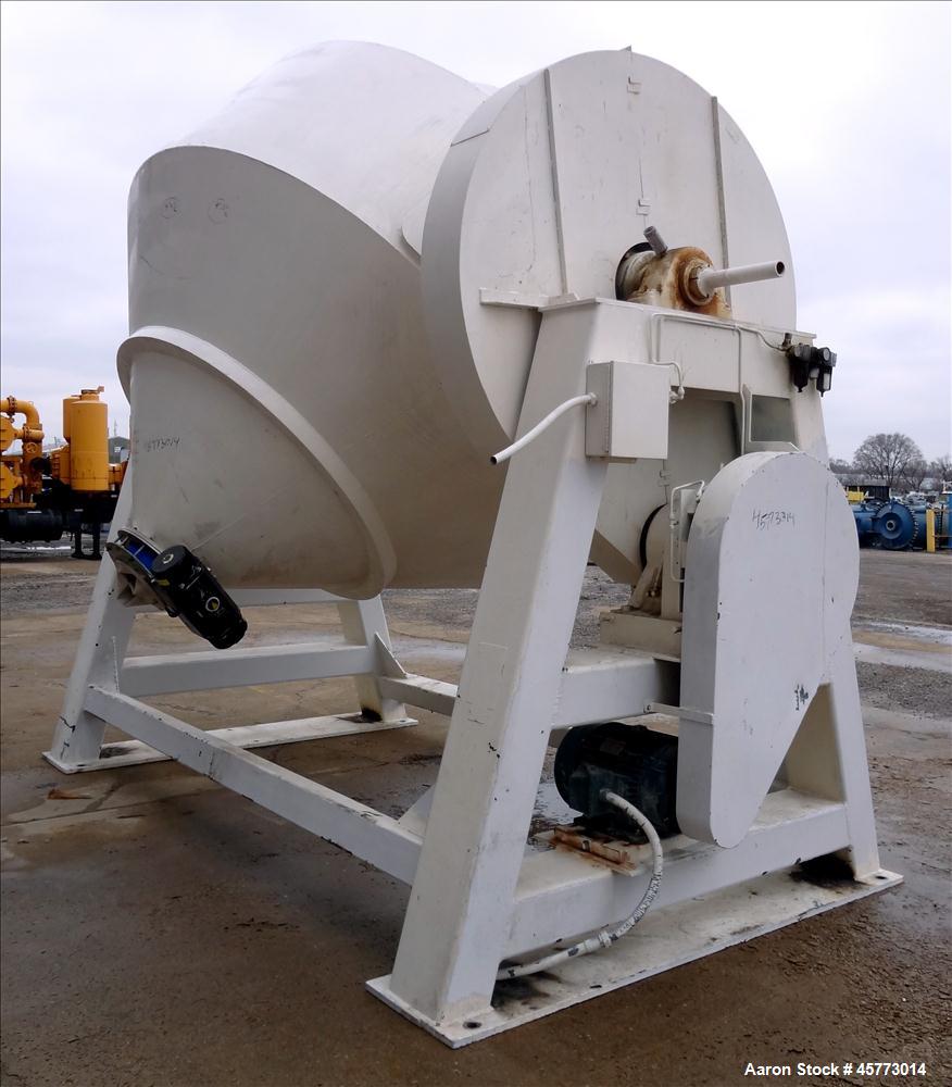 Used Double Cone Blender, Stainless Steel.