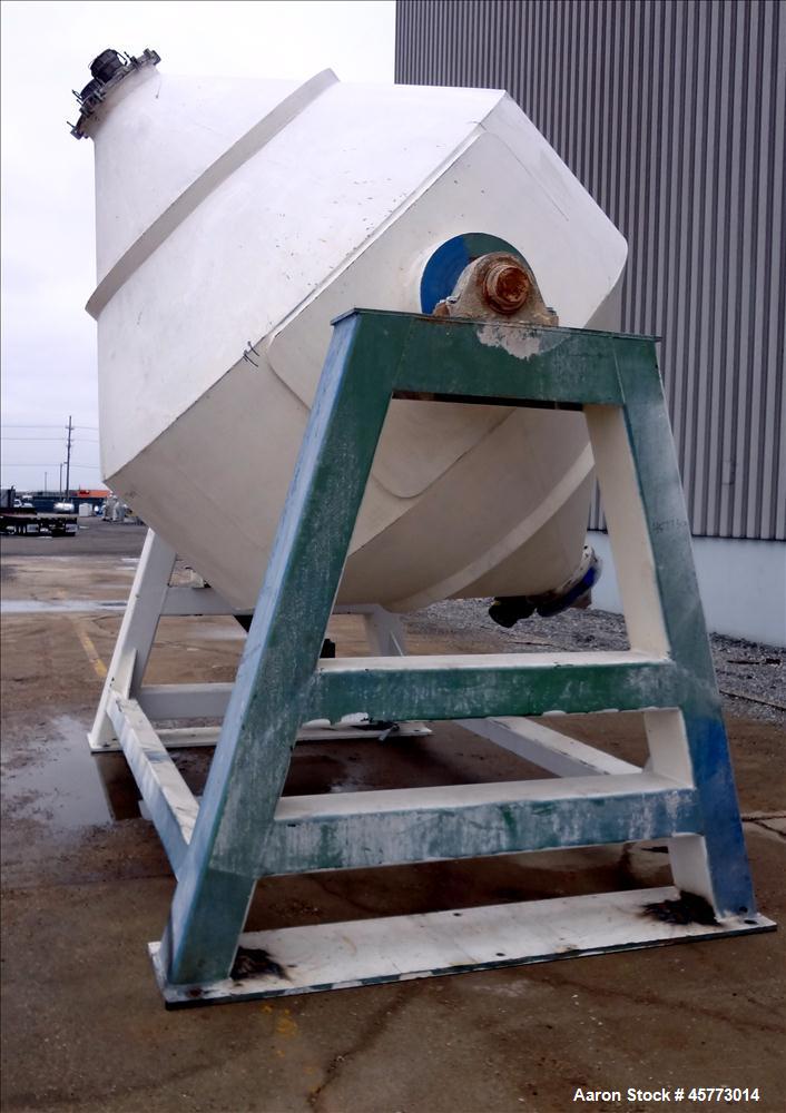 Used Double Cone Blender, Stainless Steel.