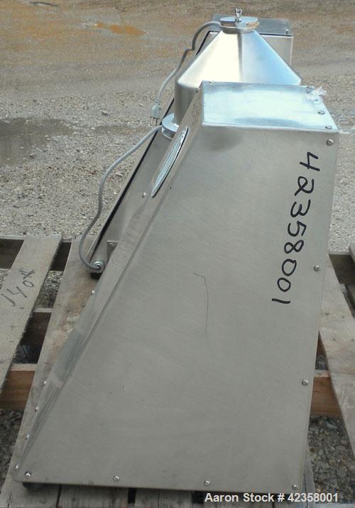 Used Stainless Steel Gemco Lab Size Slant Cone Blender, 4 quart (0.13 cubic fee