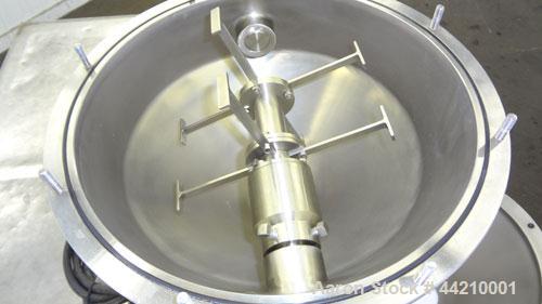 Used Stainless Steel Gemco Slant Cone Lab Blender, 8 Quart (0.26 Cubic Feet) Wo