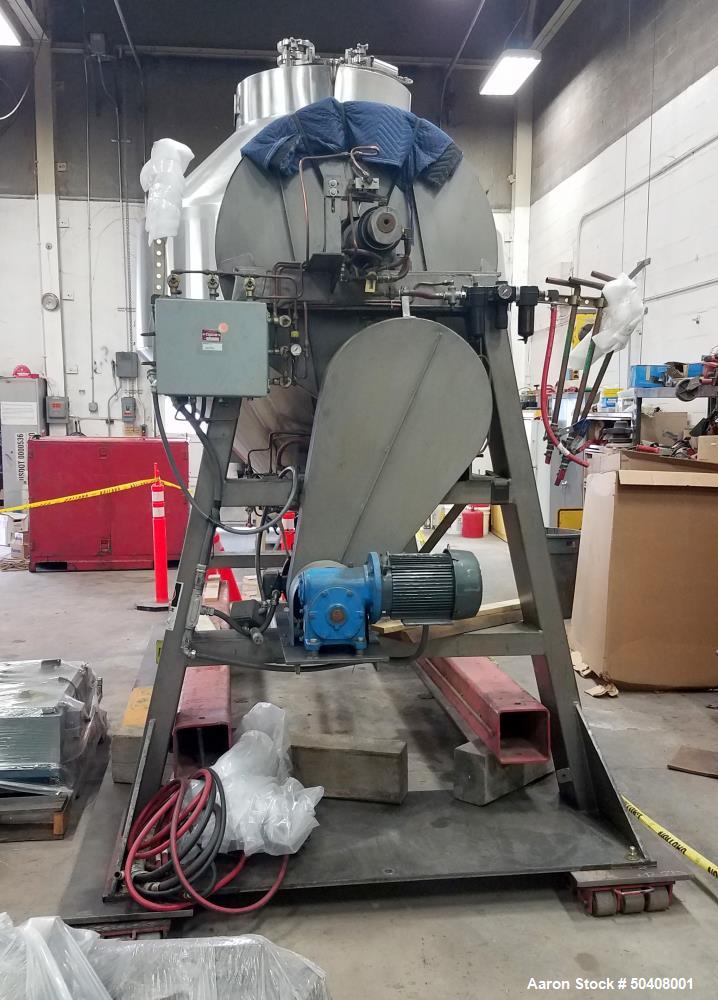 Used Gemco Double Cone GemcoMatic Blender, Offset / Slant Blender.