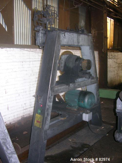 USED: Gemco Double Cone Blender, 100 cubic feet, model Port.HoP.Gemco. Stainless steel construction, split shell design, rated 70#/cubic foot maximum material density, liquid feed intensifier bar dri...