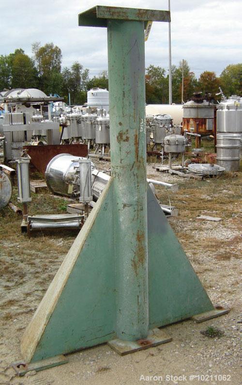 Used Gemco 7' Diameter X 7' Double Cone Batch Blender, Carbon Steel Construction. Approximately 7' diameter and 90" tall. Main shaft is 4" diameter with pillow block bearings. Comes complete with air...