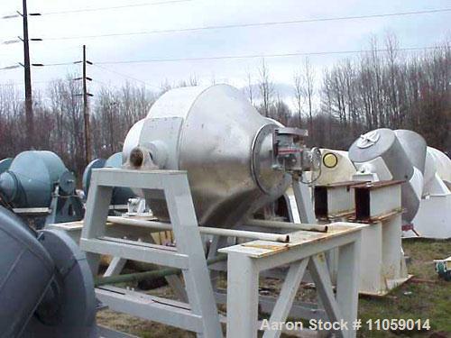 Used Gemco Double Cone Blender, 30 Cubic Foot