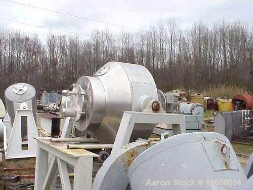 Used Gemco Double Cone Blender, 30 Cubic Foot