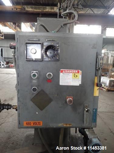 Used- Gemco 60 Cubic Foot Double Cone Mixer. Stainless steel construction (product contact areas), rated at 350 lbs per cubi...