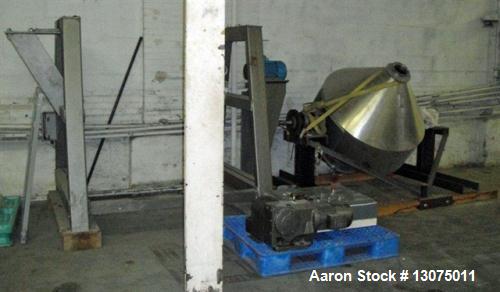 Used Stainless Steel Gemco 20 cubic foot Double Cone Blender