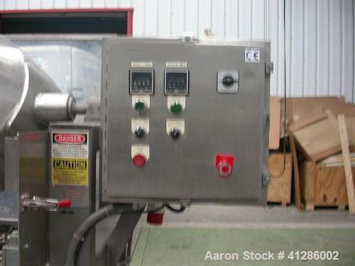 Used Gemco Double Cone Blender/Mixer, 316 stainless steel, for dry or wet product. Total capacity 5 cubic feet (150 liter), working capacity 3 cubic feet (max 80 liter/kgs). Inside tank dimensions: 2...