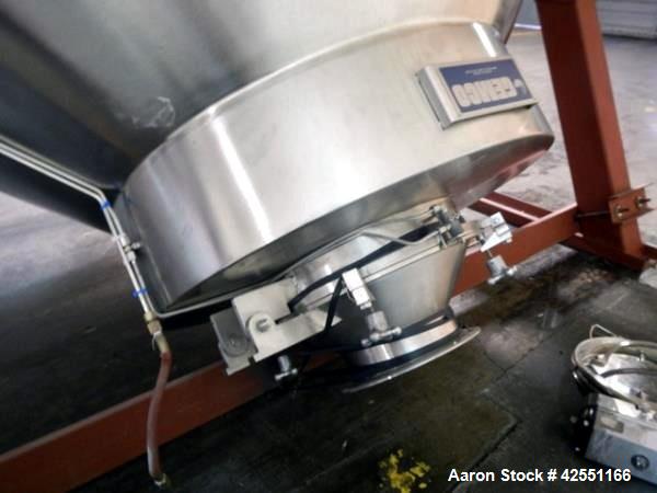 Used Stainless Steel Gemco slant cone blender body, 75 cubic ft