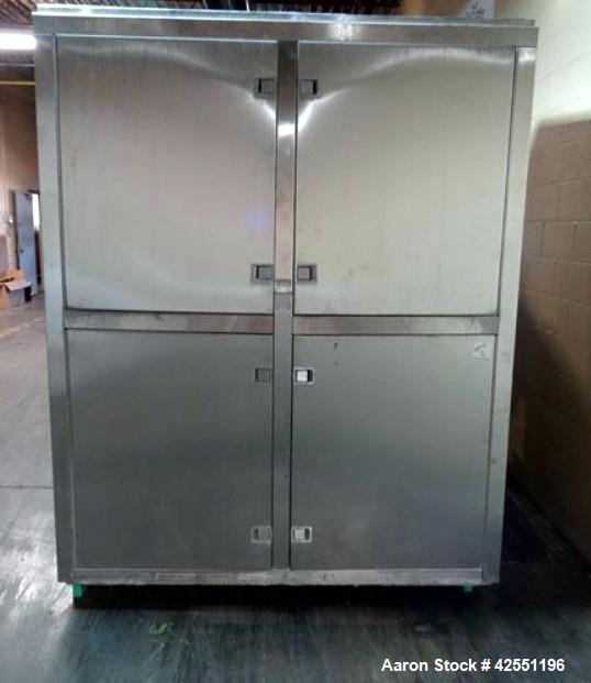 Used Stianless Steel Gemco 75 cu ft slant cone blender, model HI.SP.AGIT.GEMCO