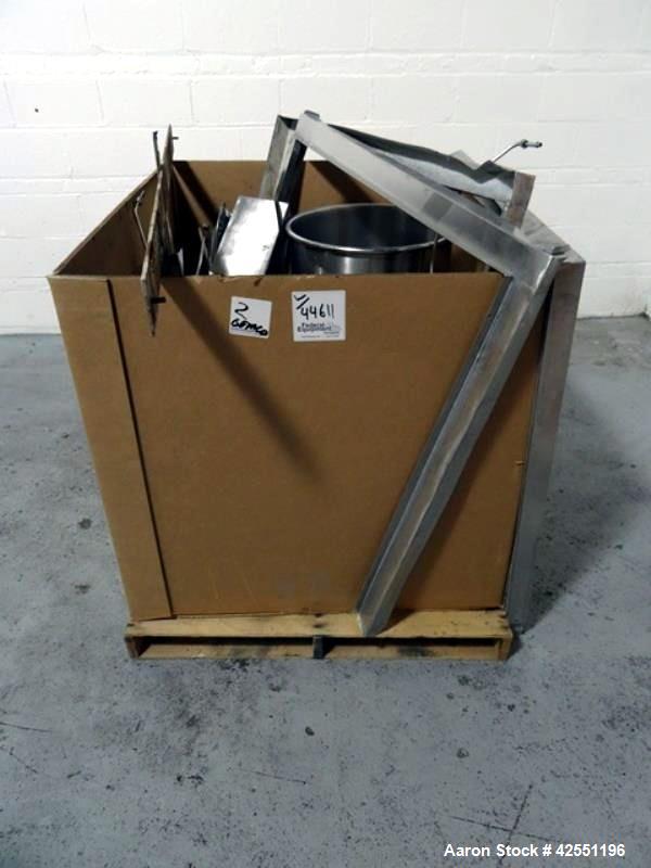Used Stianless Steel Gemco 75 cu ft slant cone blender, model HI.SP.AGIT.GEMCO