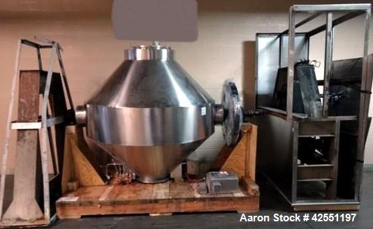 Used Stainless Steel Gemco 75 cu ft double cone blender