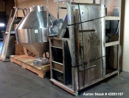Used Stainless Steel Gemco 75 cu ft double cone blender