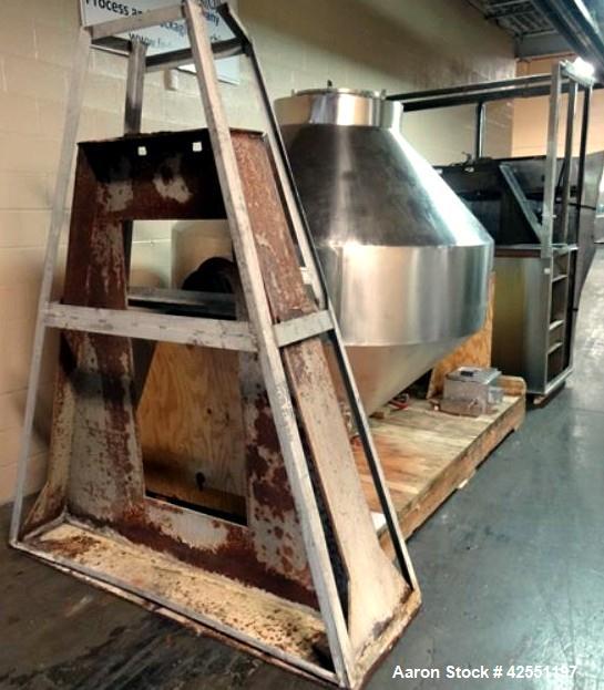 Used Stainless Steel Gemco 75 cu ft double cone blender