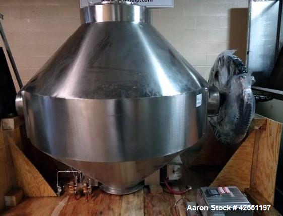 Used Stainless Steel Gemco 75 cu ft double cone blender