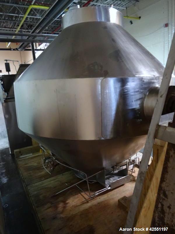 Used Stainless Steel Gemco 75 cu ft double cone blender