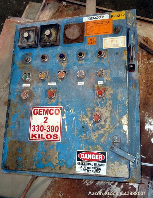 Used Stainless Steel Gemco Double Cone Blender, 30 Cubic Feet Working Capacity