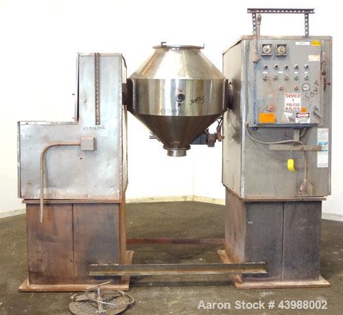 Used Stainless Steel Gemco Double Cone Blender, 10 Cubic Feet Working Capacity