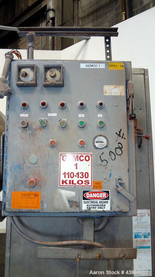 Used Stainless Steel Gemco Double Cone Blender, 10 Cubic Feet Working Capacity
