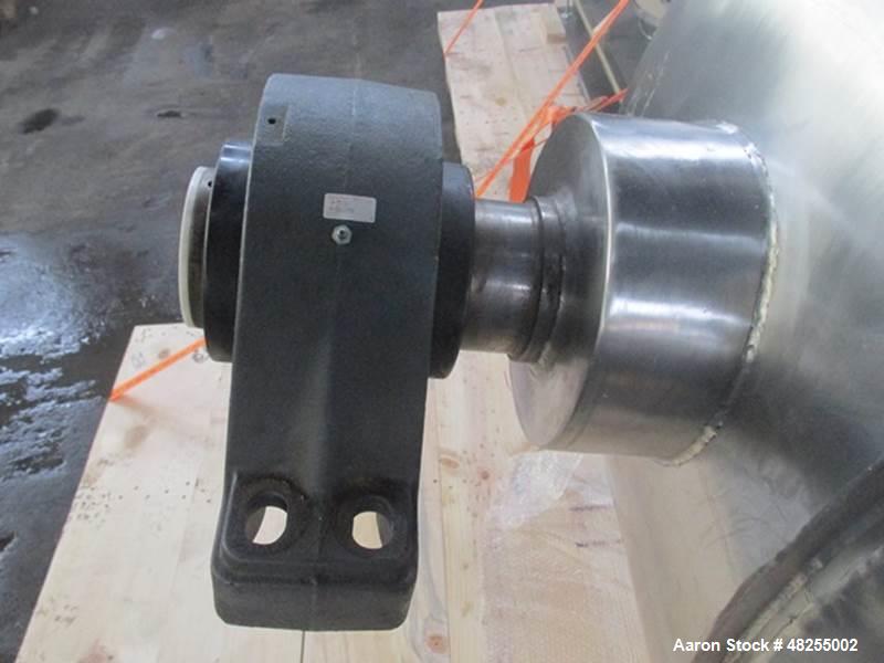 Used Gemco Double Cone Blender, 316 Stainless Steel, Approximate 50 Cubic Feet.