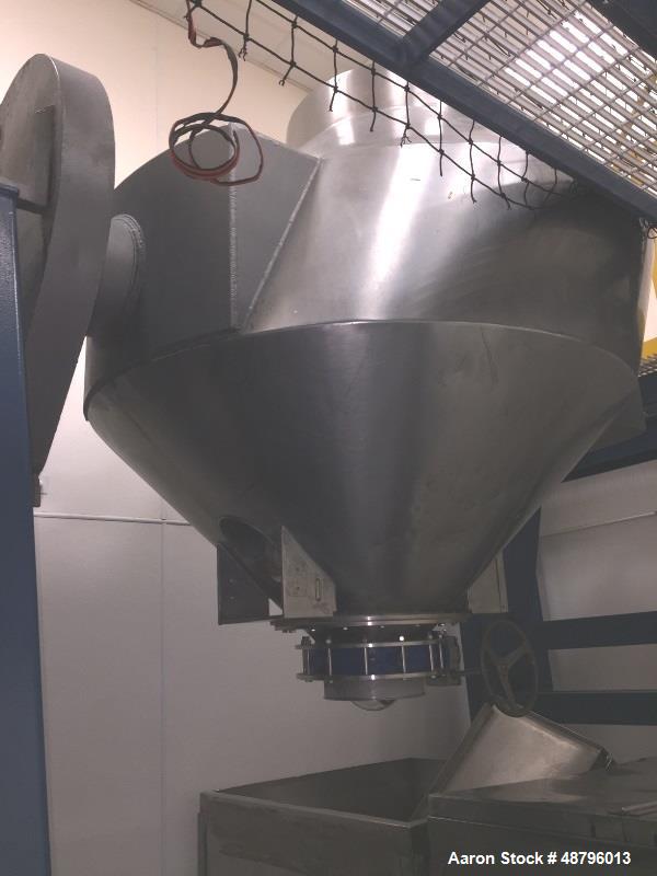 Used Gemco 70 Cubic Foot Slant Cone Stainless Steel Blender