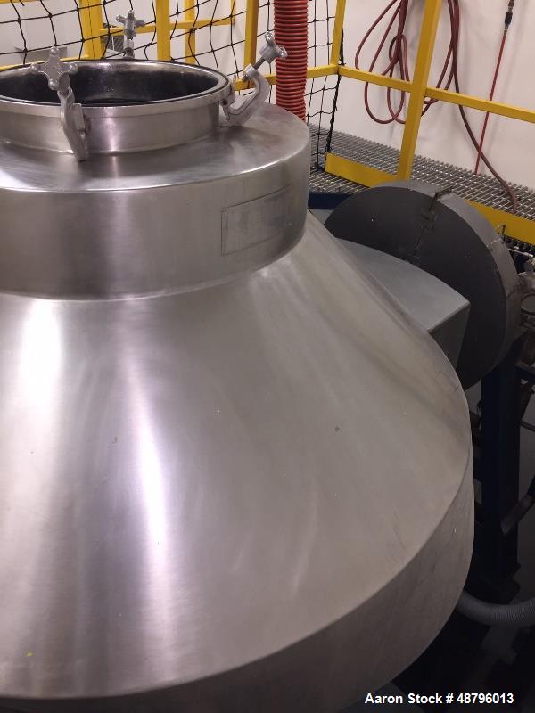 Used Gemco 70 Cubic Foot Slant Cone Stainless Steel Blender
