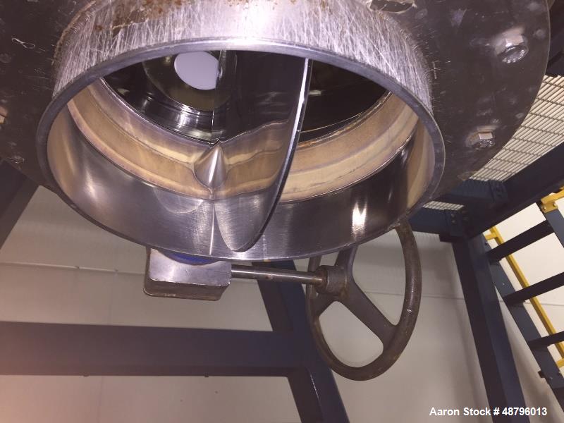 Used Gemco 70 Cubic Foot Slant Cone Stainless Steel Blender
