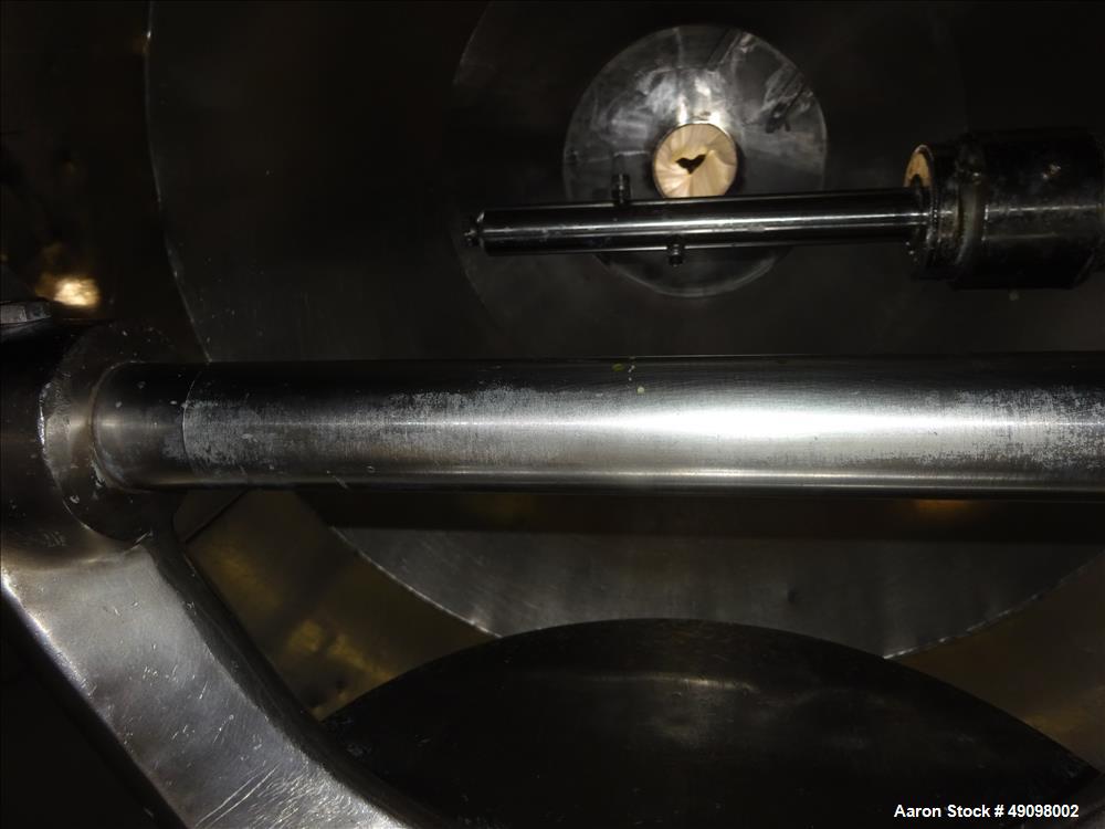 Used Gemco Double Cone Blender, Approximate 30 Cubic Feet, 304 Stainless Steel.