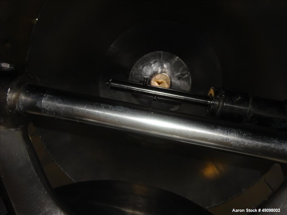 Used Gemco Double Cone Blender, Approximate 30 Cubic Feet, 304 Stainless Steel.